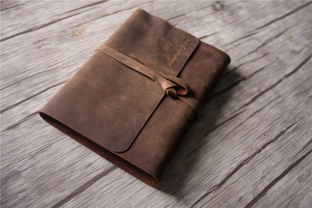 Personalized Leather Birthday Memory Book Album