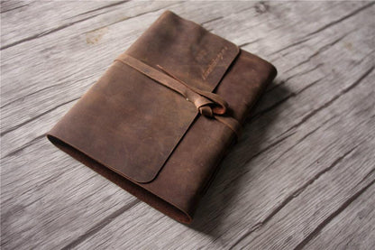 Personalized Leather Birthday Memory Book Album