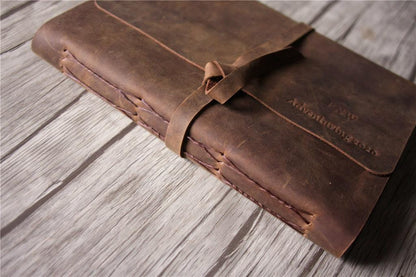 Personalized Leather Birthday Memory Book Album