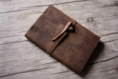 Personalized Leather Birthday Memory Book Album