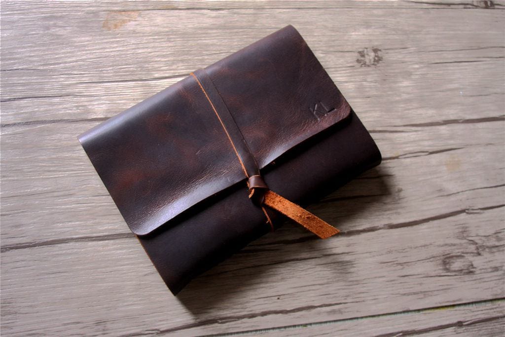 Monogrammed Handcrafted Leather Baby Kid Quotes Memory Book Album