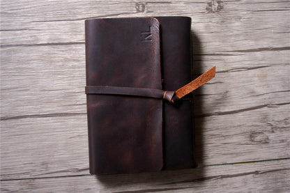 Monogrammed Handcrafted Leather Baby Kid Quotes Memory Book Album