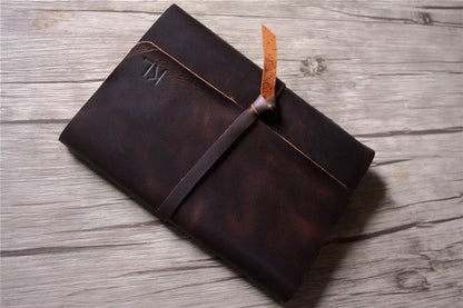 Monogrammed Handcrafted Leather Baby Kid Quotes Memory Book Album