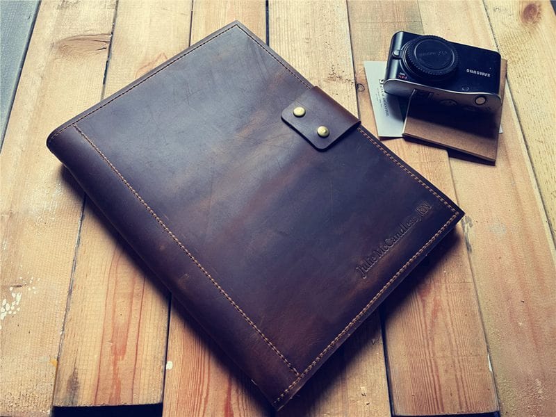 Personalized Zippered Pocket Refillable Leather Journal