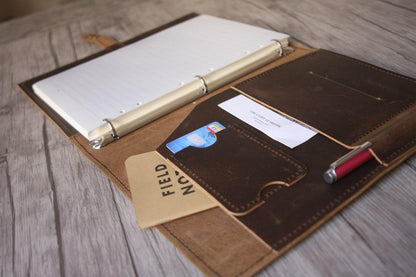 Handcrafted Refillable B5 Leather Journal Notebook