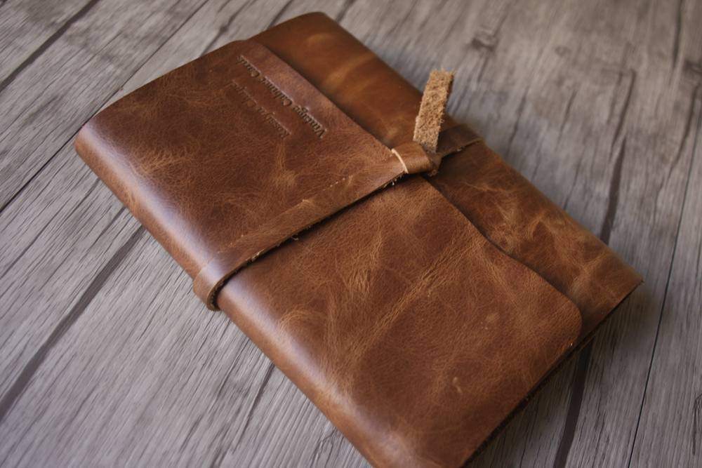 Engraved Genuine Leather Sketchbook