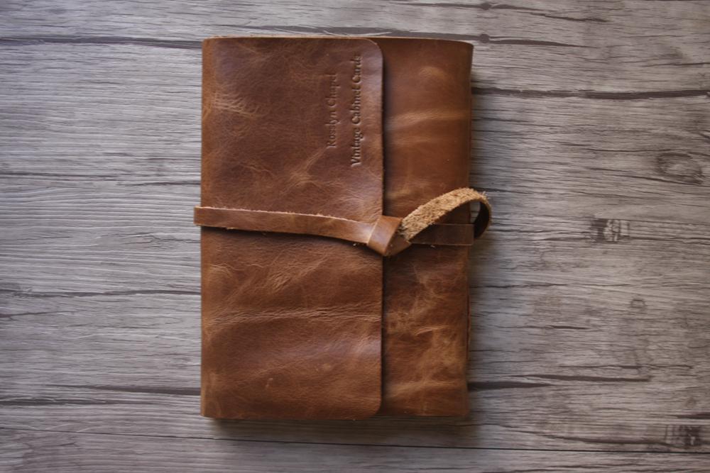Engraved Genuine Leather Sketchbook