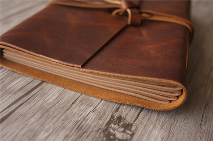 Personalized Leather Photo Guest Book