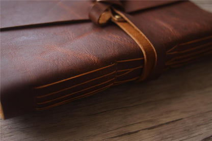 Personalized Leather Photo Guest Book