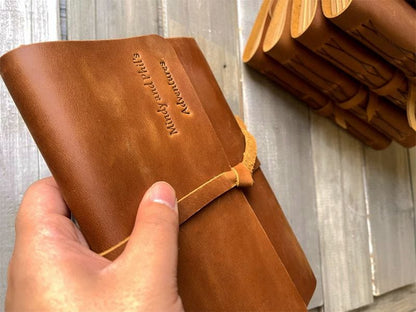 Personalized Leather Journal with Lined Paper