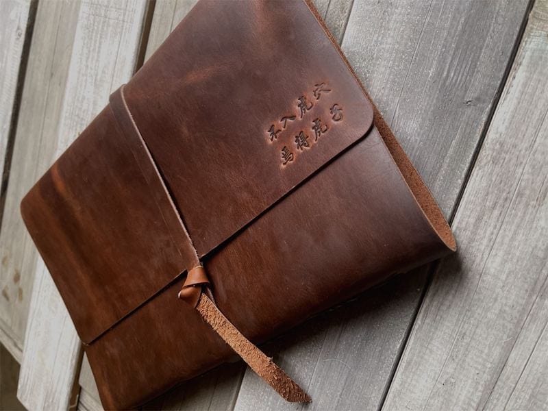 Personalized Coffee Leather Bound Journal