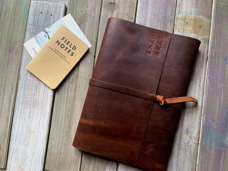 Personalized Coffee Leather Bound Journal