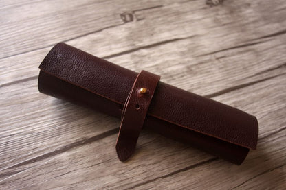 Custom Leather Pencil Holder Sleeve