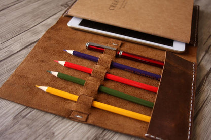 Engraved Leather Kindle e Reader Cases Sleeve