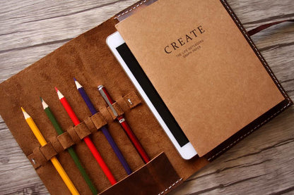 Engraved Leather Kindle e Reader Cases Sleeve