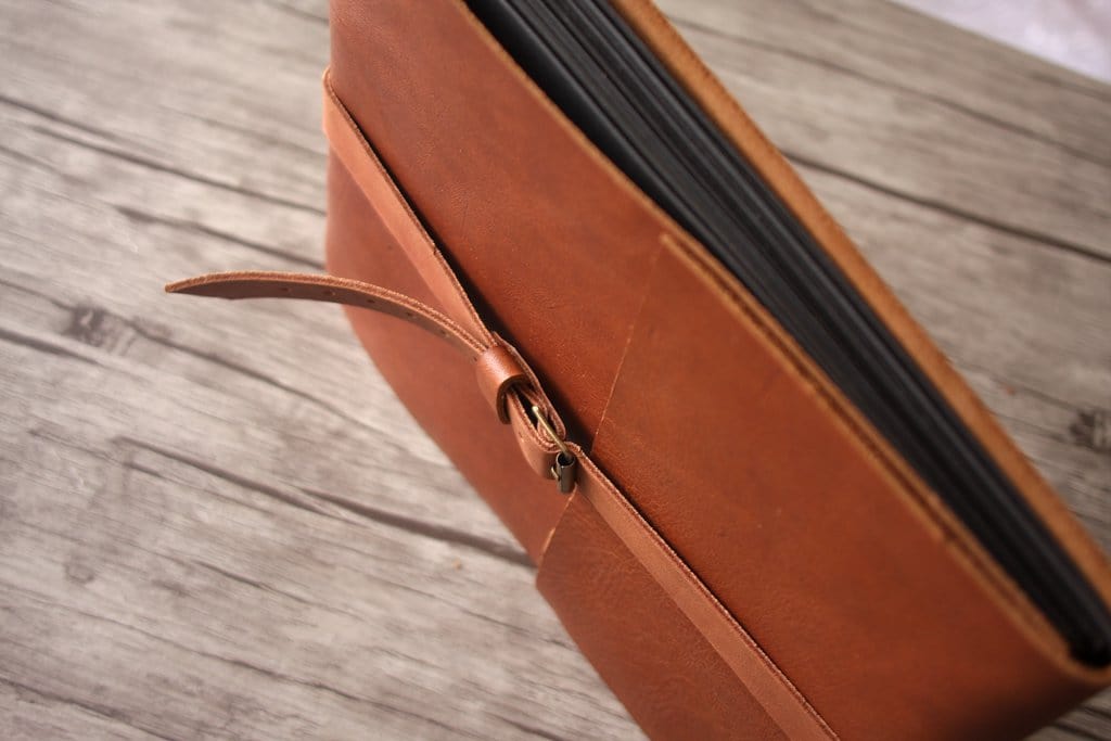 Personalized Leather Picture Frame Guest Book Album