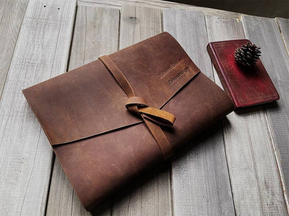 Saddle Leather Hiking Journal Personalized