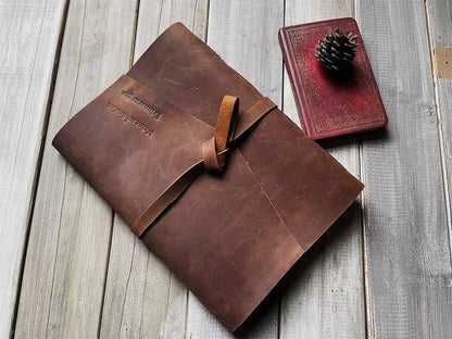 Saddle Leather Hiking Journal Personalized