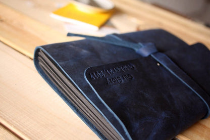 Personalized Leather Photo Album Guest Book