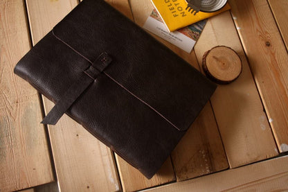 Engraved Leather Blank Guest Book Album