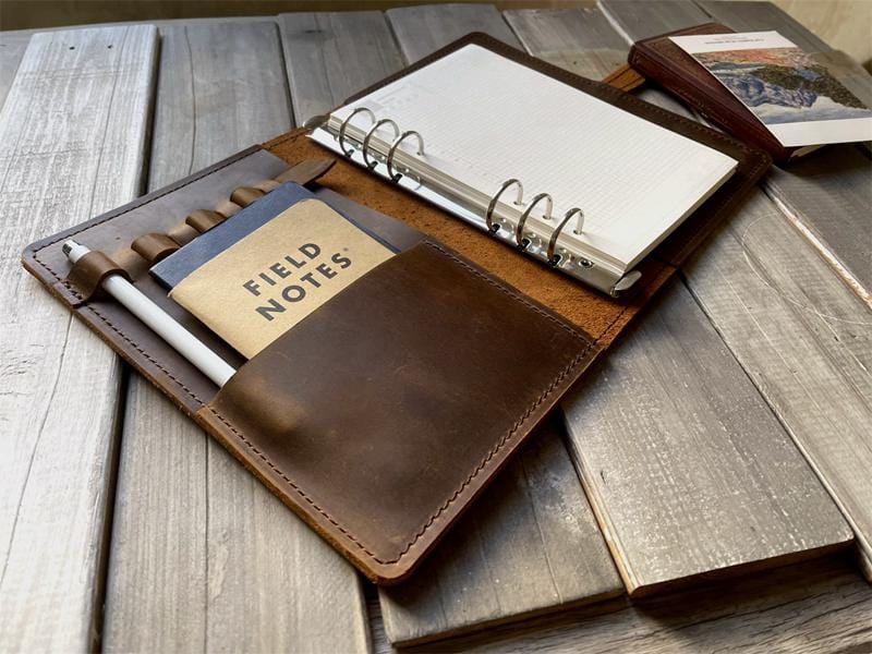 Custom Brown Leather Journal Notebook