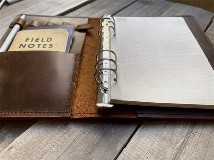 Custom Brown Leather Journal Notebook