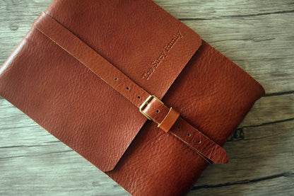 Personalized Leather Cheap Wedding Guest Book