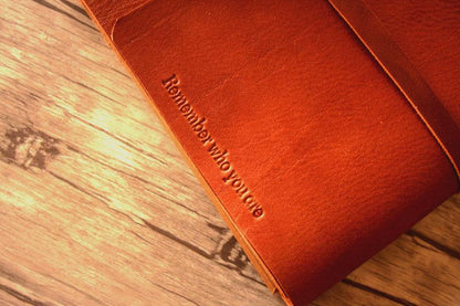 Monogrammed Italian Leather Photo Albums for Pet Dog