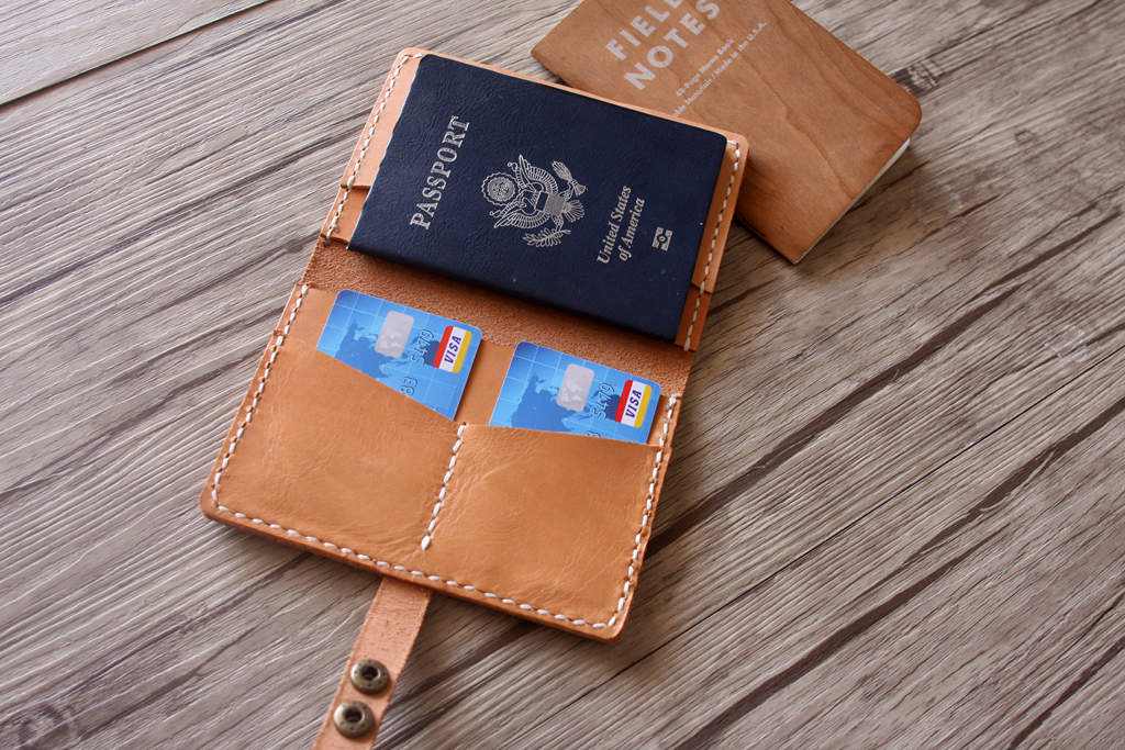 Custom Passport Holder Leather Wallet