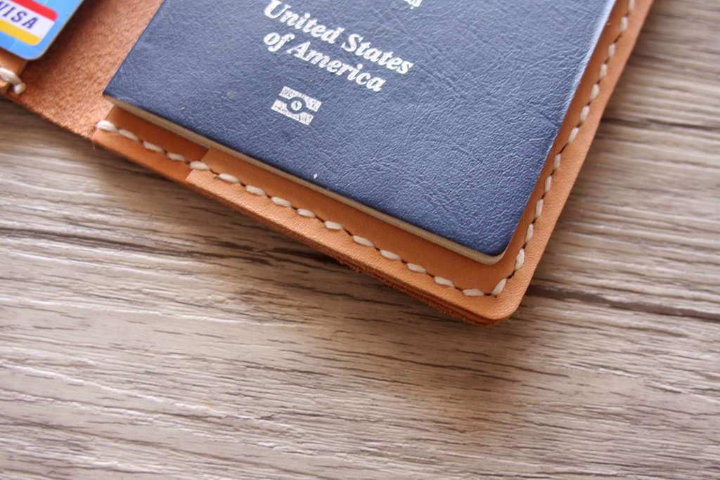 Custom Passport Holder Leather Wallet