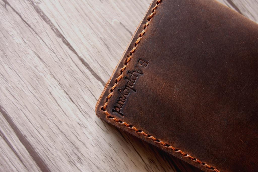 Engraved Passport Holder Leather Sleeve