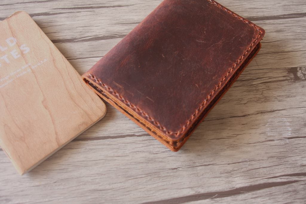 Engraved Passport Holder Leather Wallet