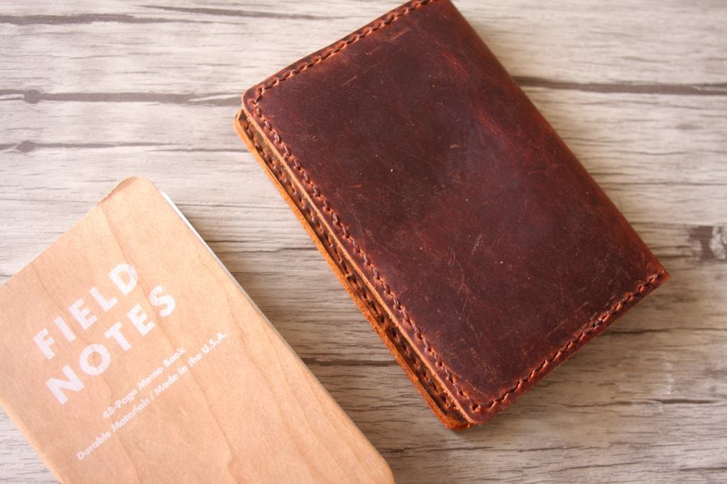 Engraved Passport Holder Leather Wallet