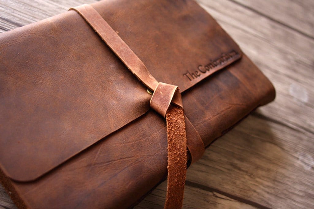 Personalized Leather Baby Shower Guest Book