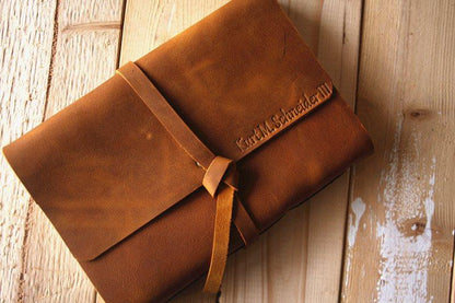 Custom Leather Photo Booth Guest Book