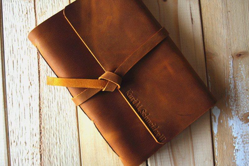 Custom Leather Photo Booth Guest Book