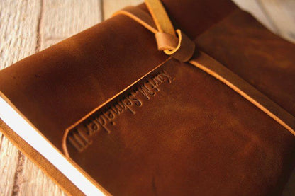 Custom Leather Photo Booth Guest Book