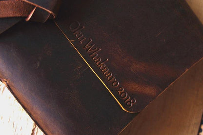 Custom Leather Creative Guest Photo Book