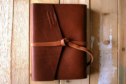 Custom Embossed Leather Bound Album Book