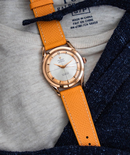 Sun Yellow Epsom Slim Strap