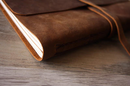 Personalized Best Memory Books Full Grain Leather Album