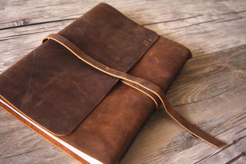 Personalized Best Memory Books Full Grain Leather Album