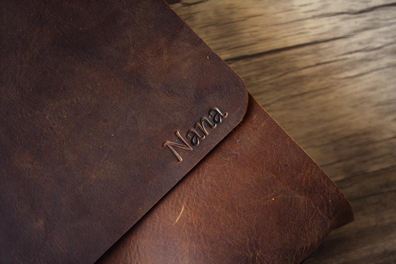 Personalized Best Memory Books Full Grain Leather Album