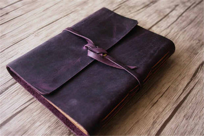 Purple Italian Leather Journal
