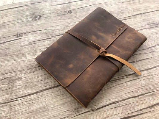 Personalized Leather Large Wedding Photo Albums