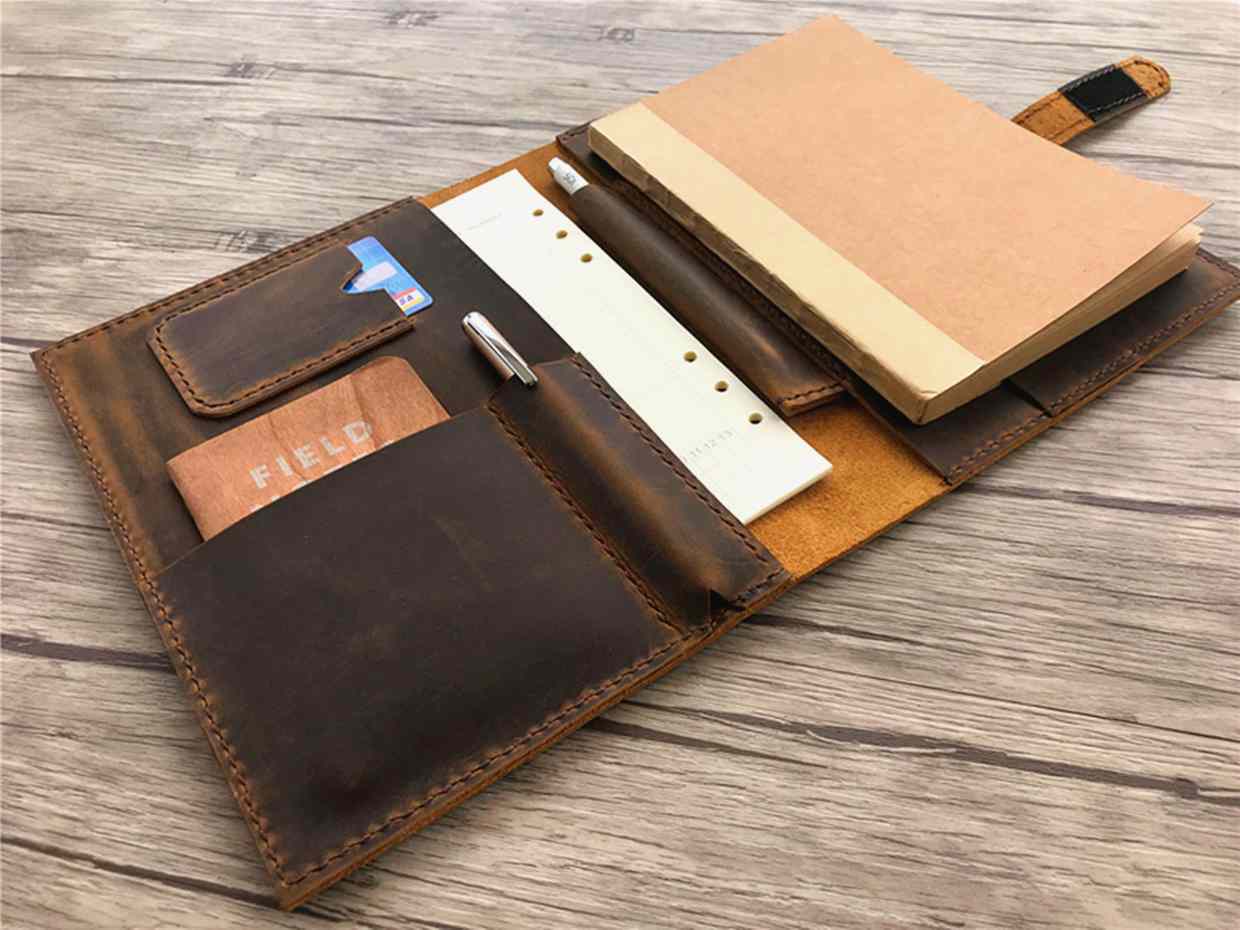 Rustic Leather Journal Personalized Notebook Cover