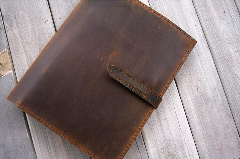Personalized Rustic Leather iPad Air Case Cover