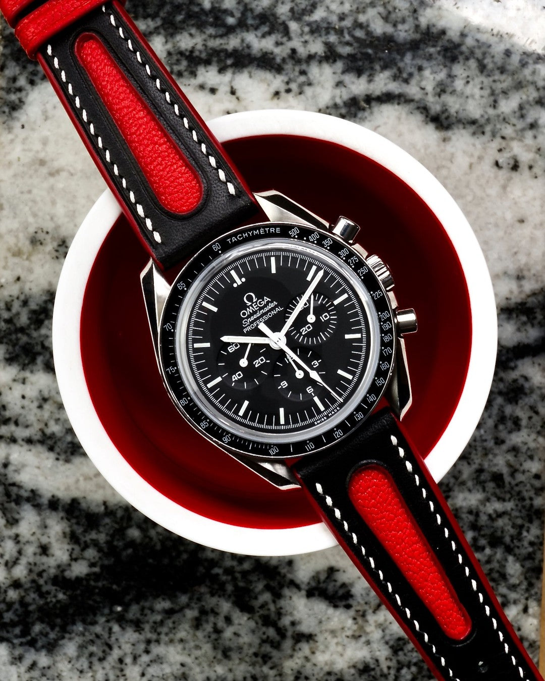 Classic Twin-Tone Elegance Leather Watch Strap