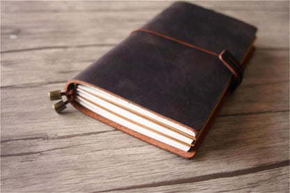 Custom Leather Websters Pages Travelers Notebook