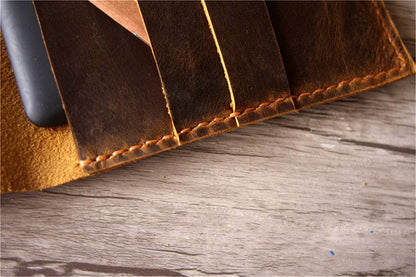 Handcrafted Brown Leather Kindle Oasis Cover Sleeve